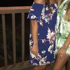 Off the shoulder floral dress